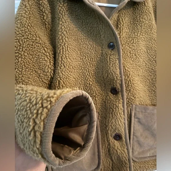 Alex Mill Brown Sherpa Chore Jacket - Picture 7 of 9